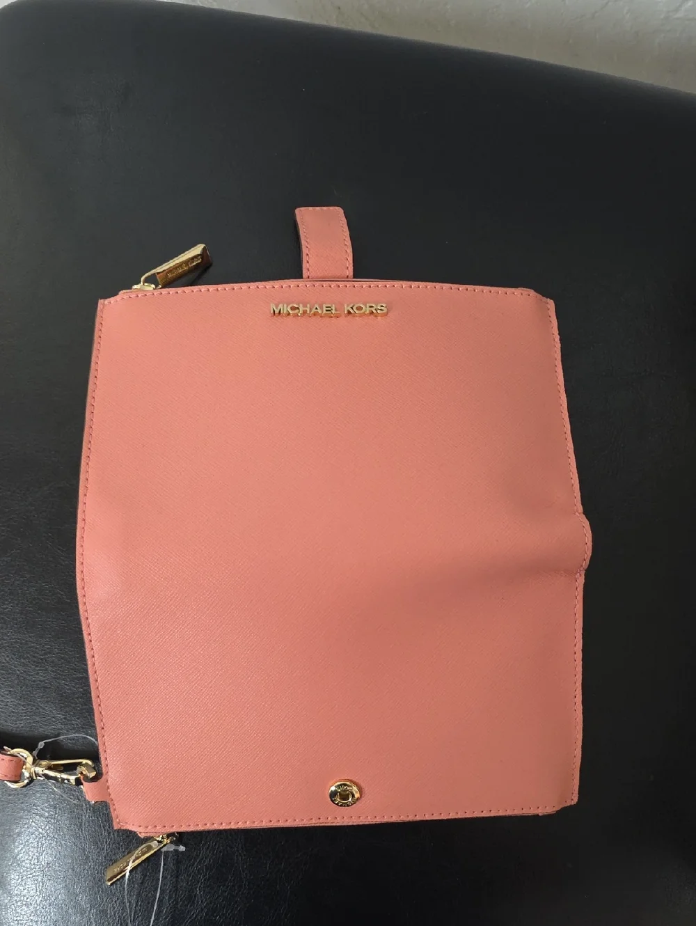 Michael Kors Jet Set Travel Double  Wristlet Wallet with Gold Hardware - Picture 3 of 5